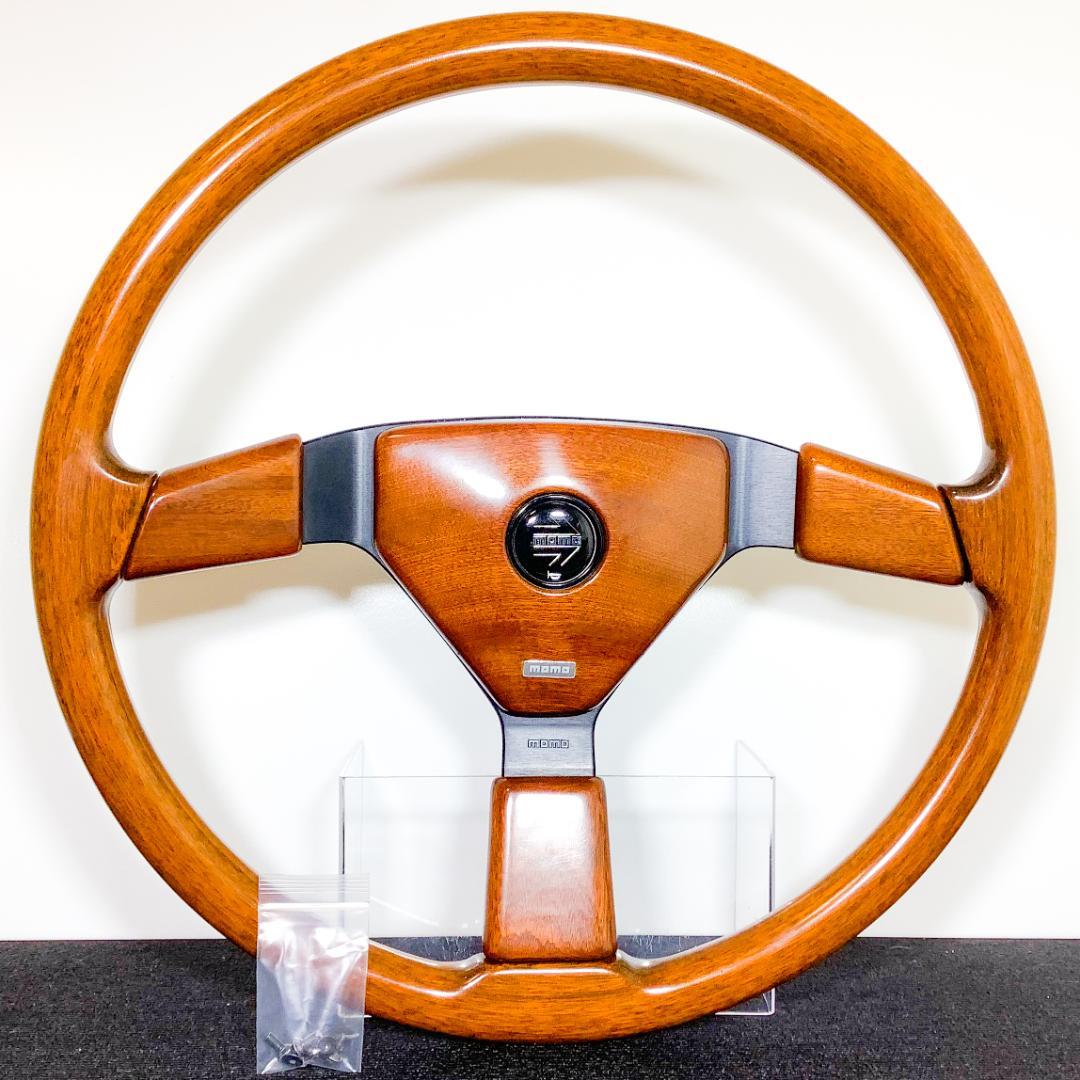 超希少 モモ ウッドステアリング 48Φ 大径 当時物 93年製 良品 デコトラ