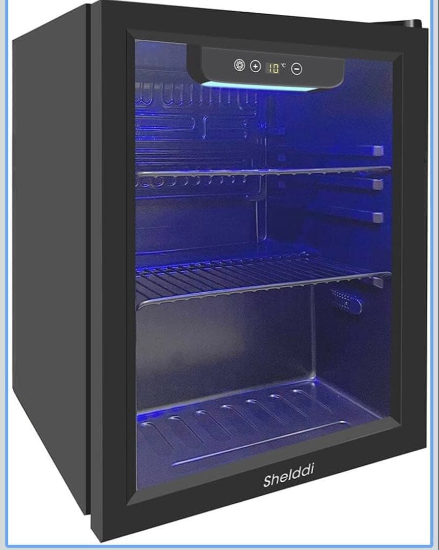 (値下げ)Shelddi 小型冷蔵庫 48L コンプレッサー式 静音 ミニバー