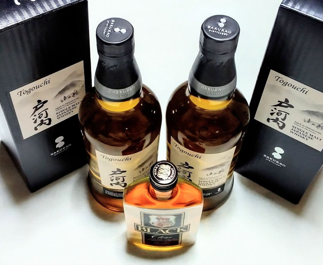 大人気ウイスキー(戸河内シングルモルト & ブラッククリアー180ml)3本格安
