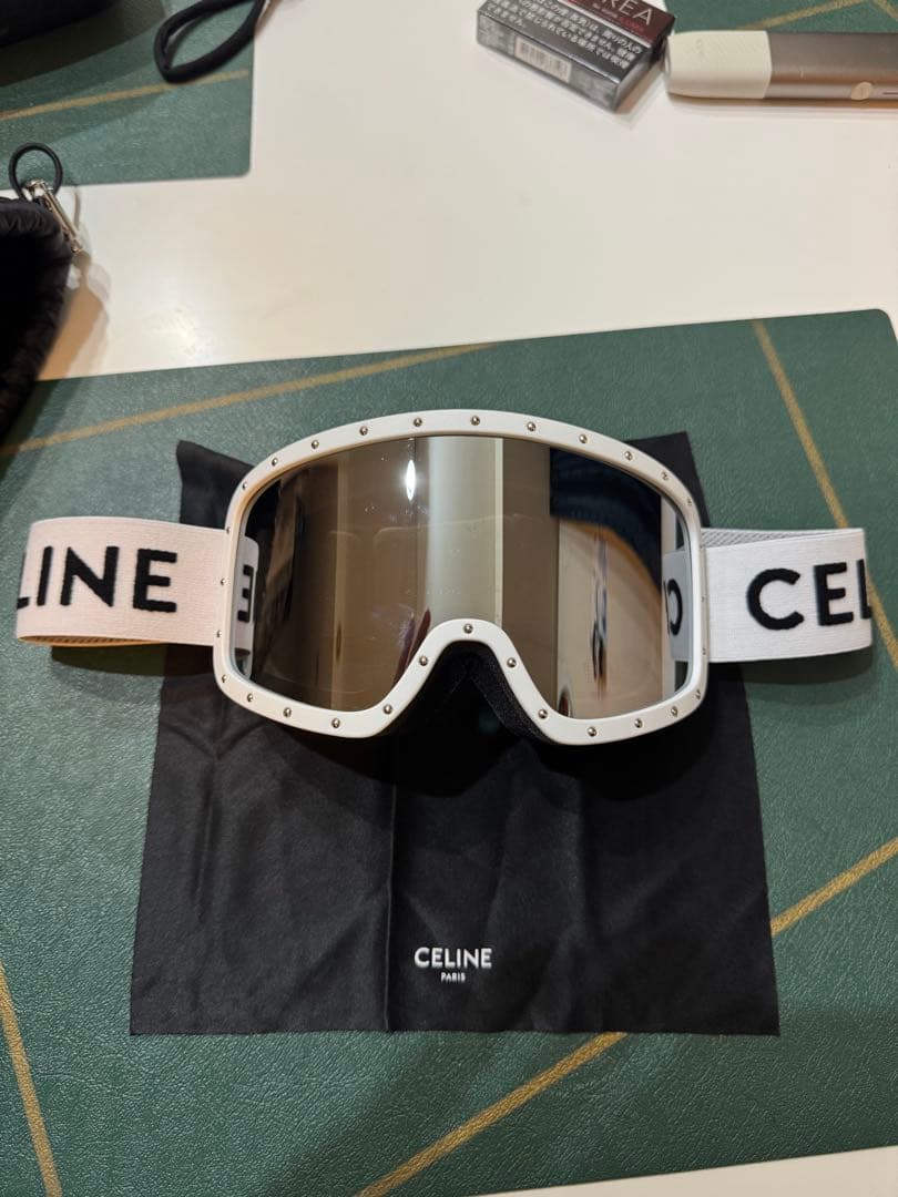 CELINE フレームレスゴーグル ホワイト