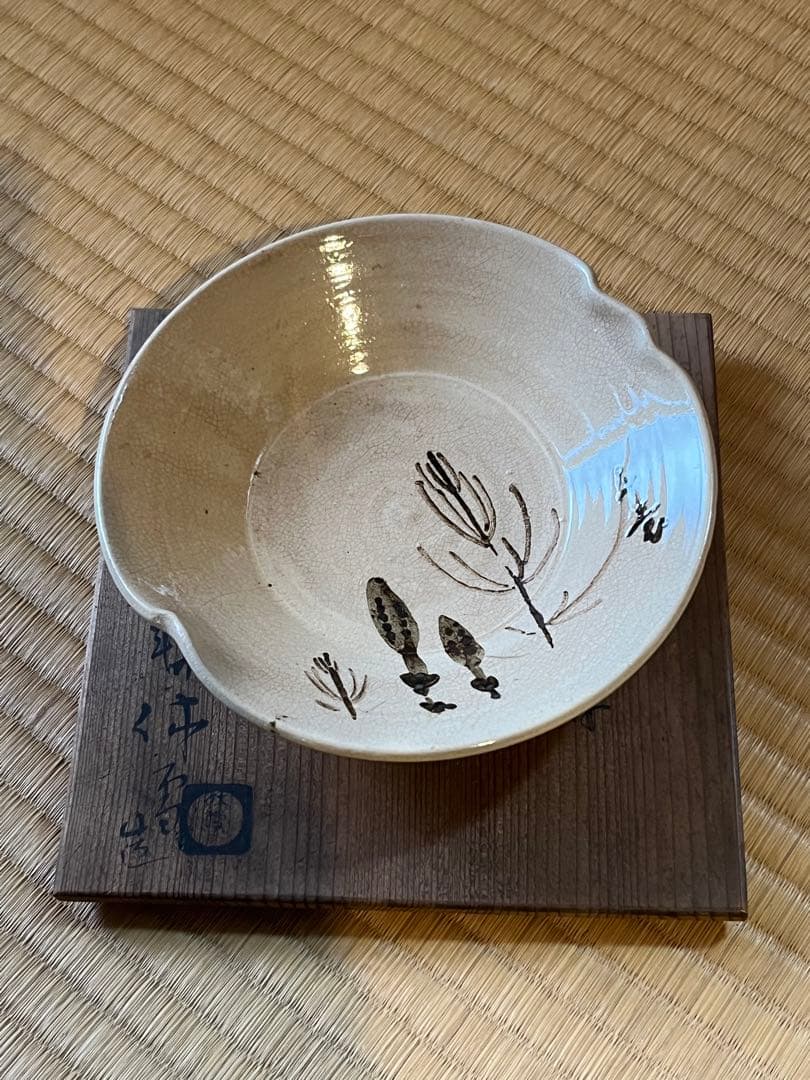 人間国宝　十代　三輪休雪　向附６枚組　共箱入