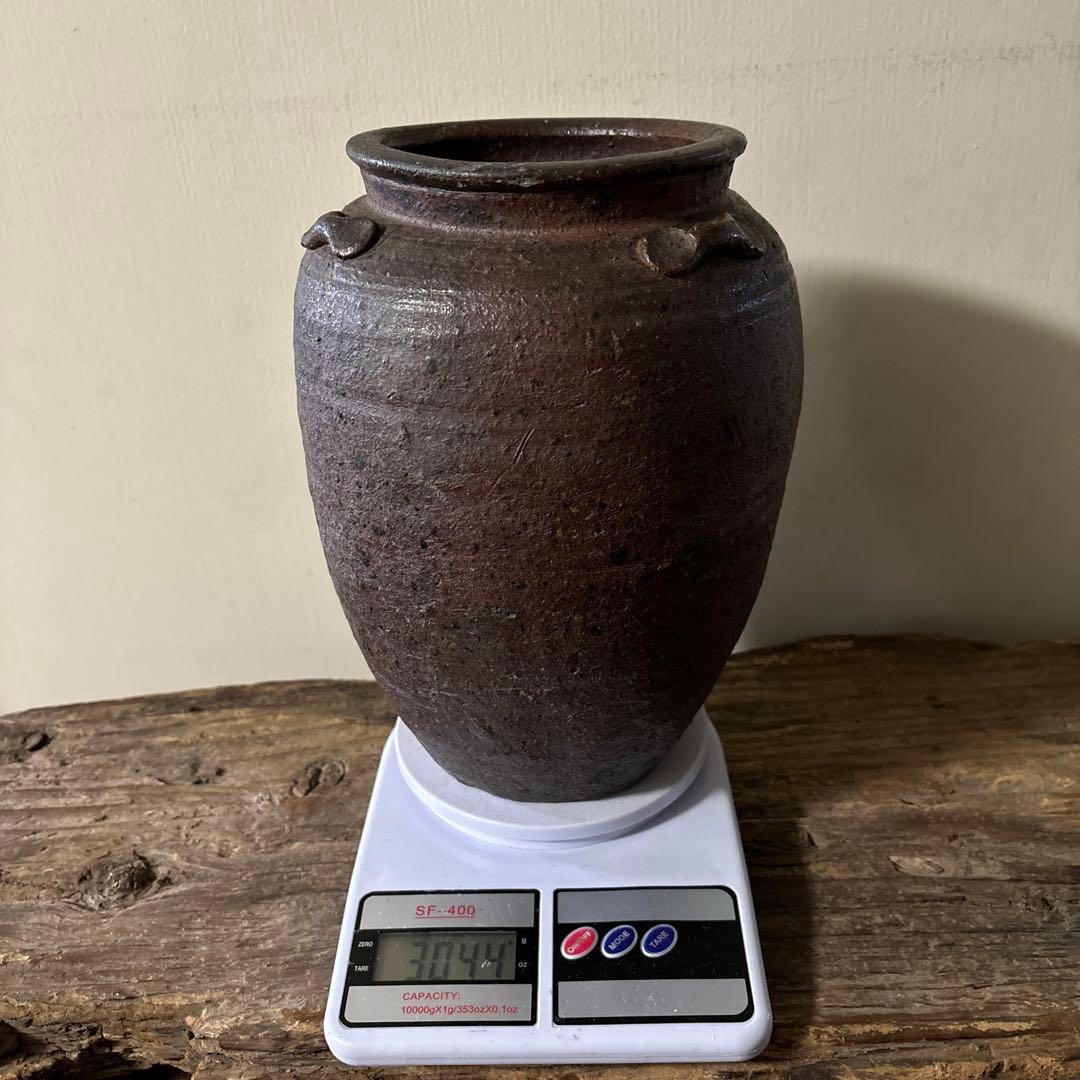 古備前種壺　三耳壺　室町時代〜　骨董　アンティーク　検:秦秀雄　白洲正子 李朝