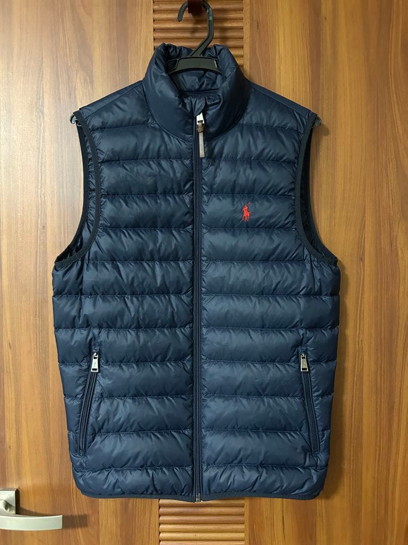【ほぼ未使用】ラルフローレン ネイビー ダウンベスト
