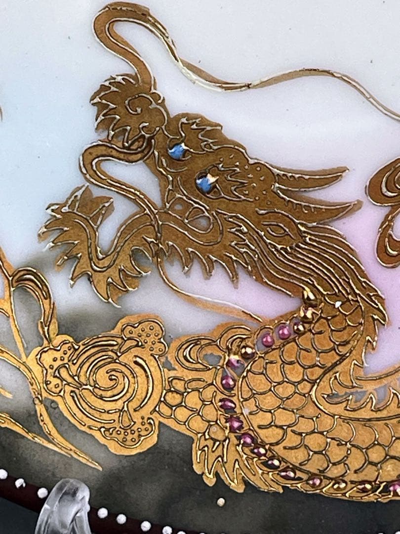 【希少】オールドニッポン 龍紋 ティーカップ ソーサー ドラゴン ぼかし 竜