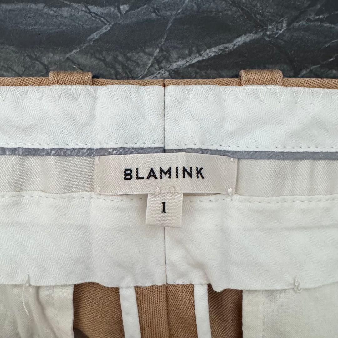 BLAMINK タックテーパード パンツ スラックス チノパン コットン