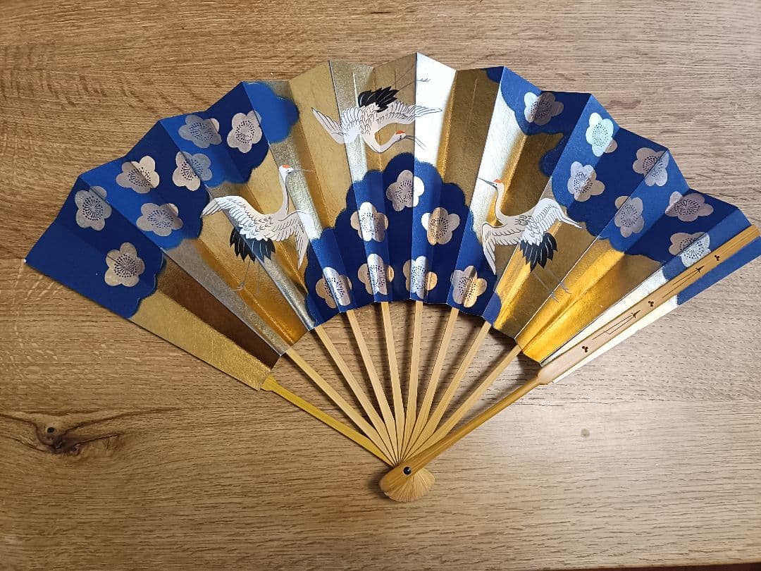 仕舞扇と扇子袋のセット　京都十松屋福井扇舗