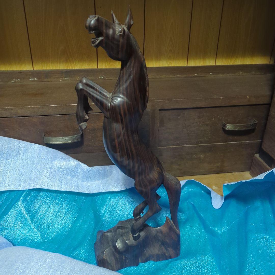 馬の木の置物