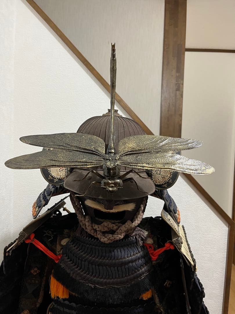 大オニヤンマ、大勝虫、前立のみ、武具、甲冑、兜、戦国時代サムライ等身大 戦国武将