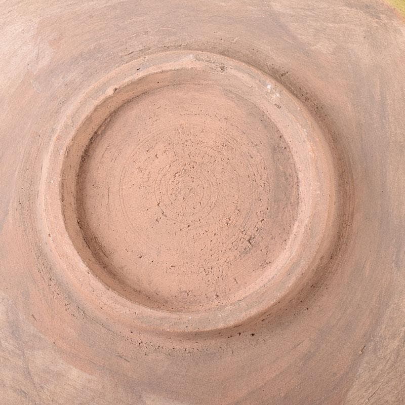 中国　唐三彩　花文　大皿　飾皿　直径約31㎝　V　R8014C