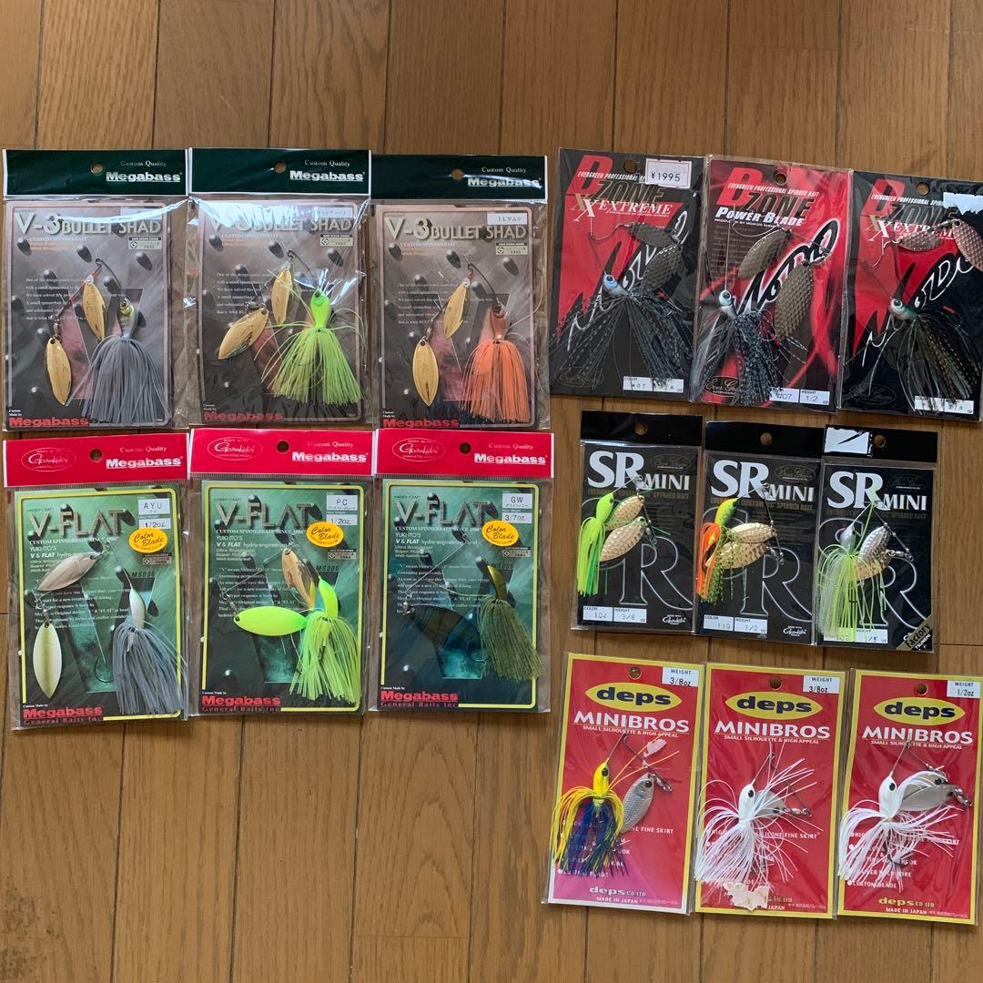 値下げ　スピナーベイト新品未使用いろいろ15個セット①