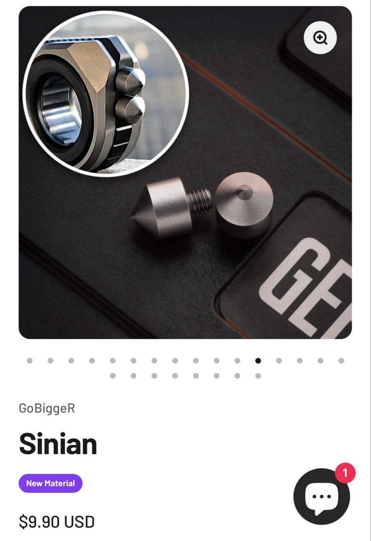 し*の様 GoBiggeR sinian ジルコニウム　カスタム　フィジェットト