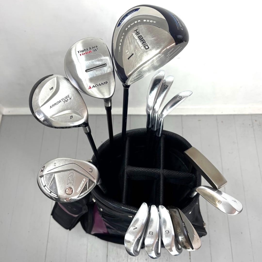 本格派 メンズゴルフクラブ 13本 フルセット ゴルフセット お試しセット
