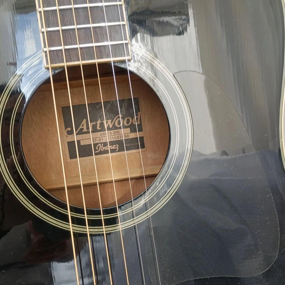 希少！Ibanez AW70BKアコースティックギター 黒