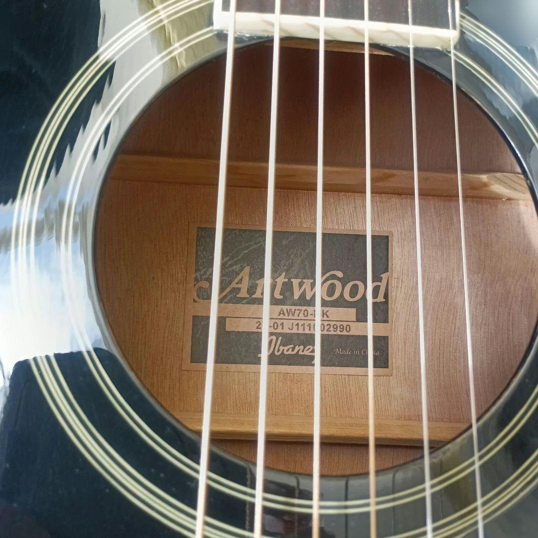 希少！Ibanez AW70BKアコースティックギター 黒
