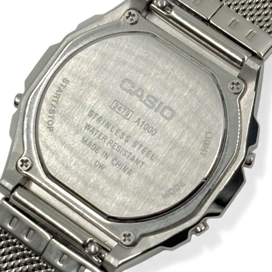 極美品 カシオ A1000M-1BJF プレミアムシリーズ フルメタル 腕時計