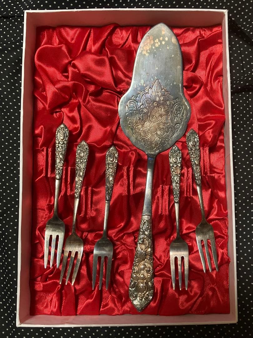 ケーキサーバーとフォークセット　DELUX DT 800 インドネシア製