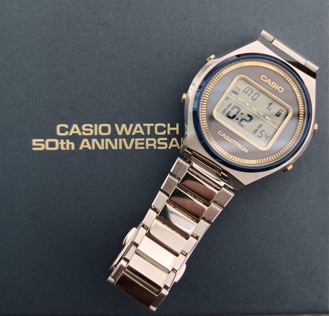 美品 CASIO カシオトロン TRN-50SS-2AJR 50周年記念モデル