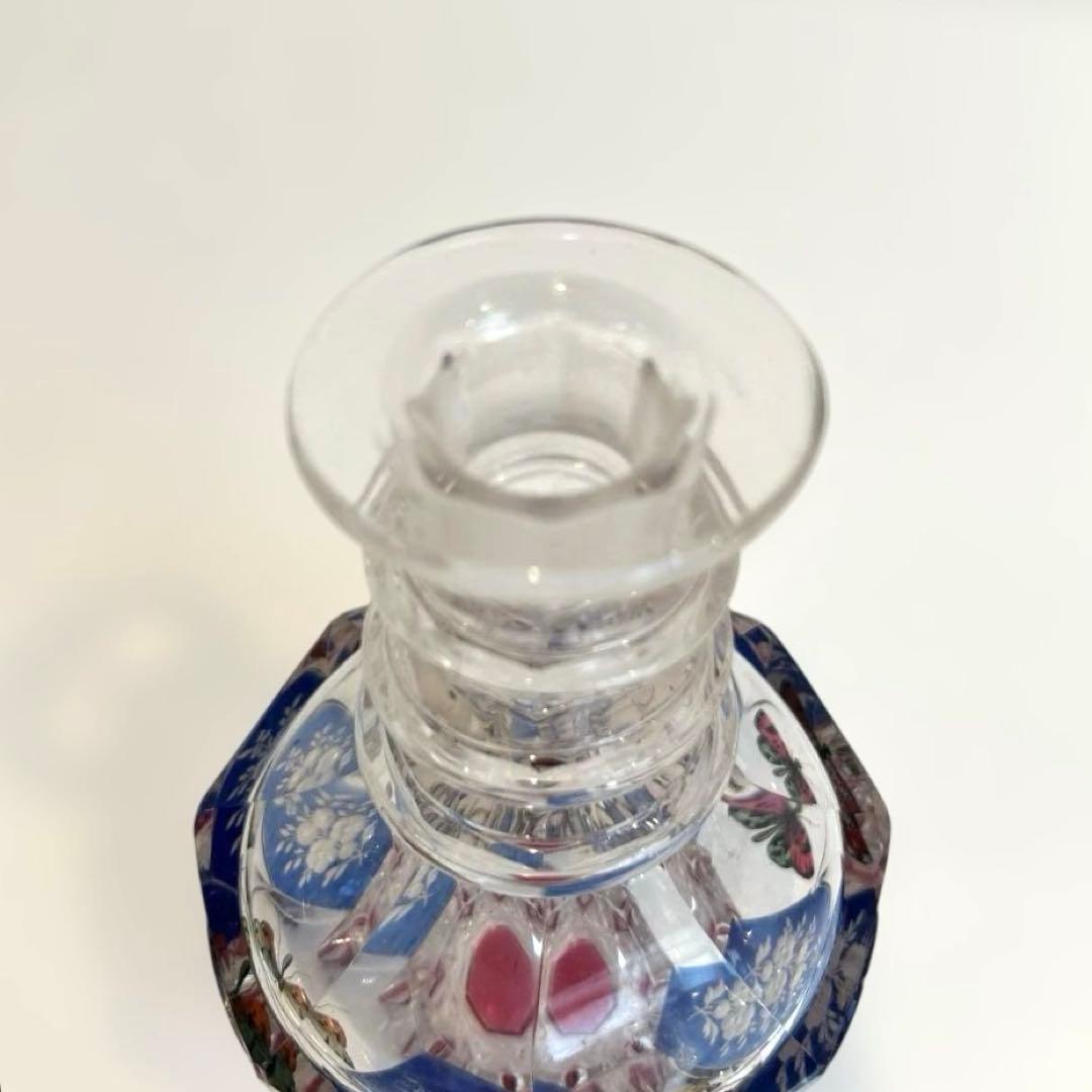 ボヘミアガラス デキャンタ 1930年代西洋 アンティーク クリスタルガラス