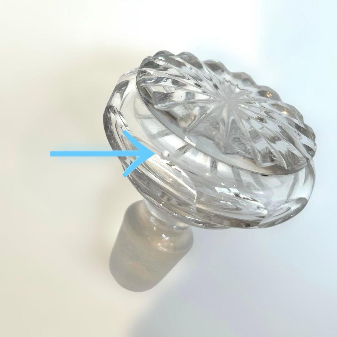 ボヘミアガラス デキャンタ 1930年代西洋 アンティーク クリスタルガラス