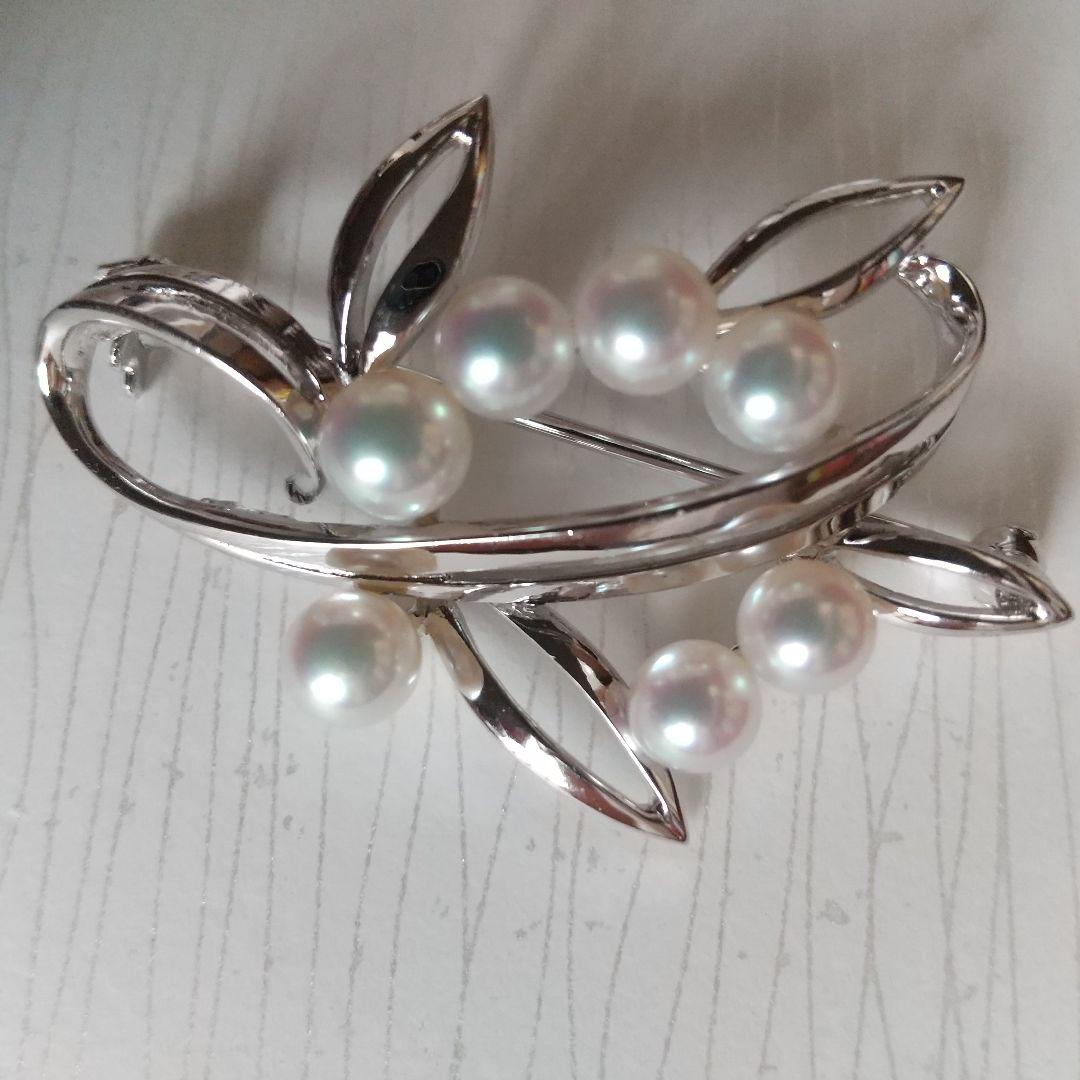 MIKIMOTO 　ｍキモト　パール 真珠 ブローチ