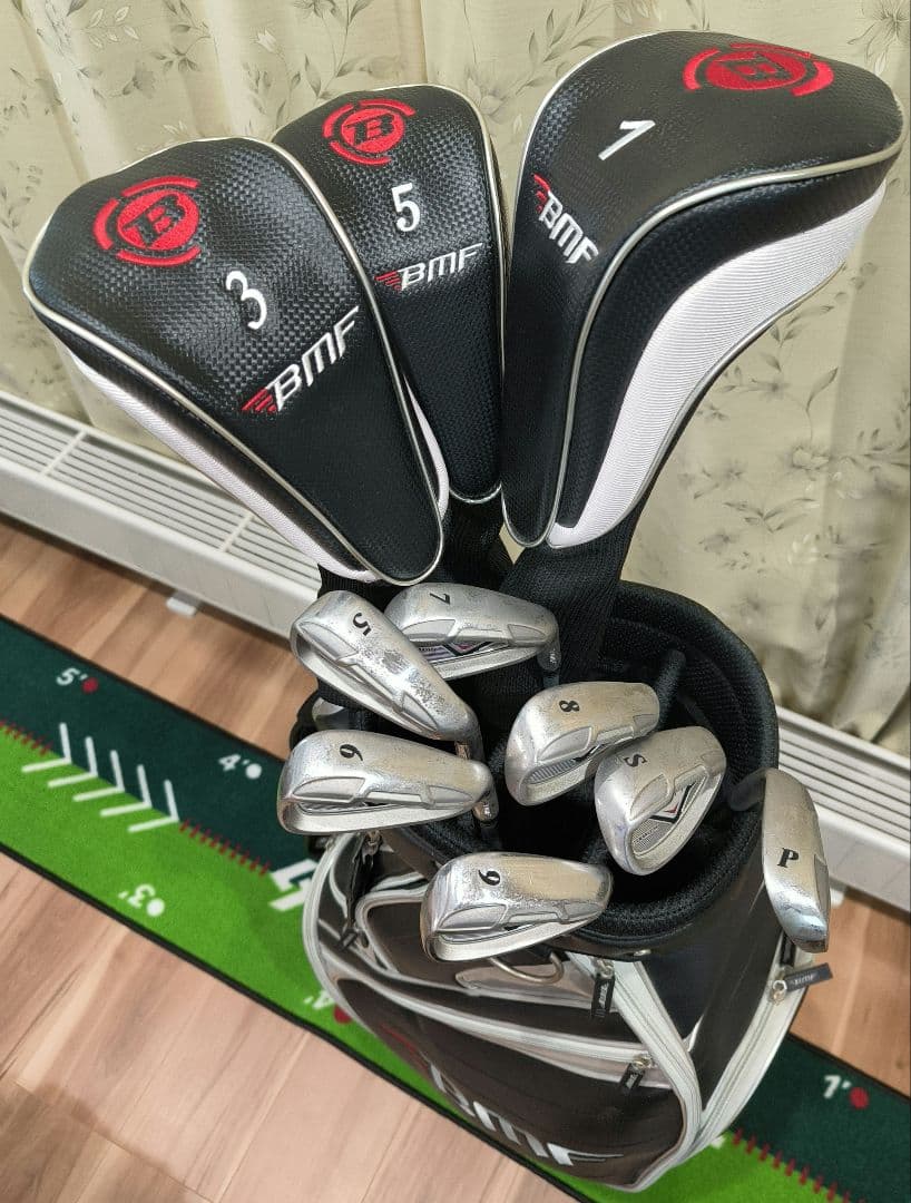 【最終値下げ】ゴルフクラブセット　BMF　 キャディバッグ付き　初心者