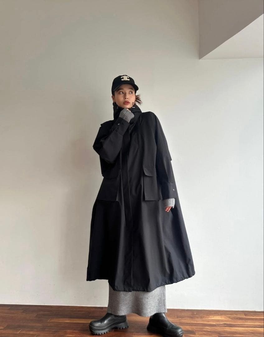 TRUNC88 レインコート　ブラック