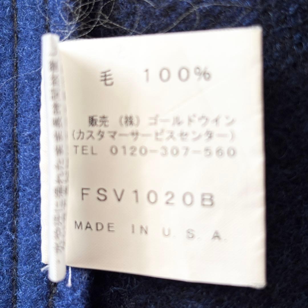 極美品 4,4万 フィルソン マッキーノウールベスト 36 ブルーブラック