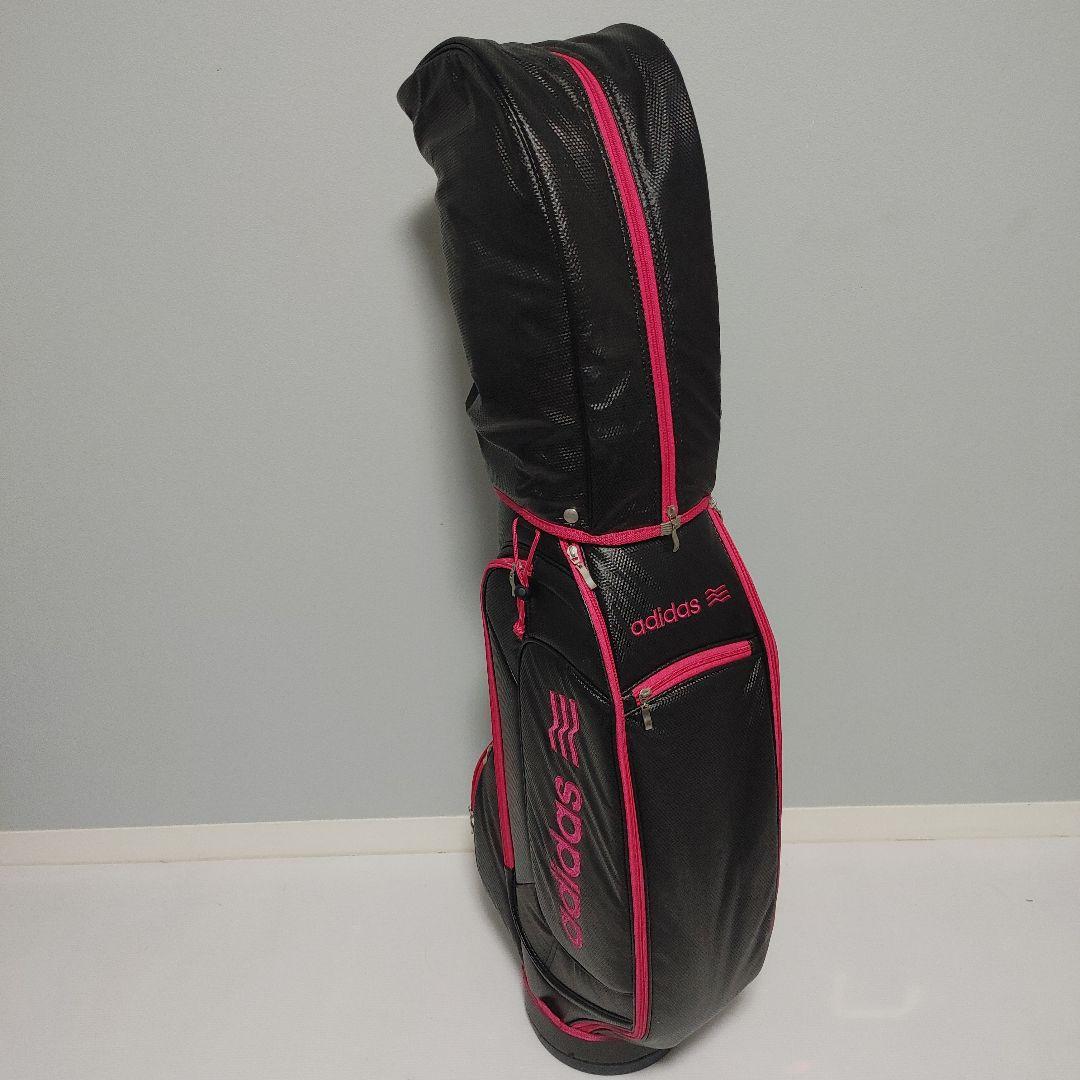 adidas キャディバッグ 黒/ピンク