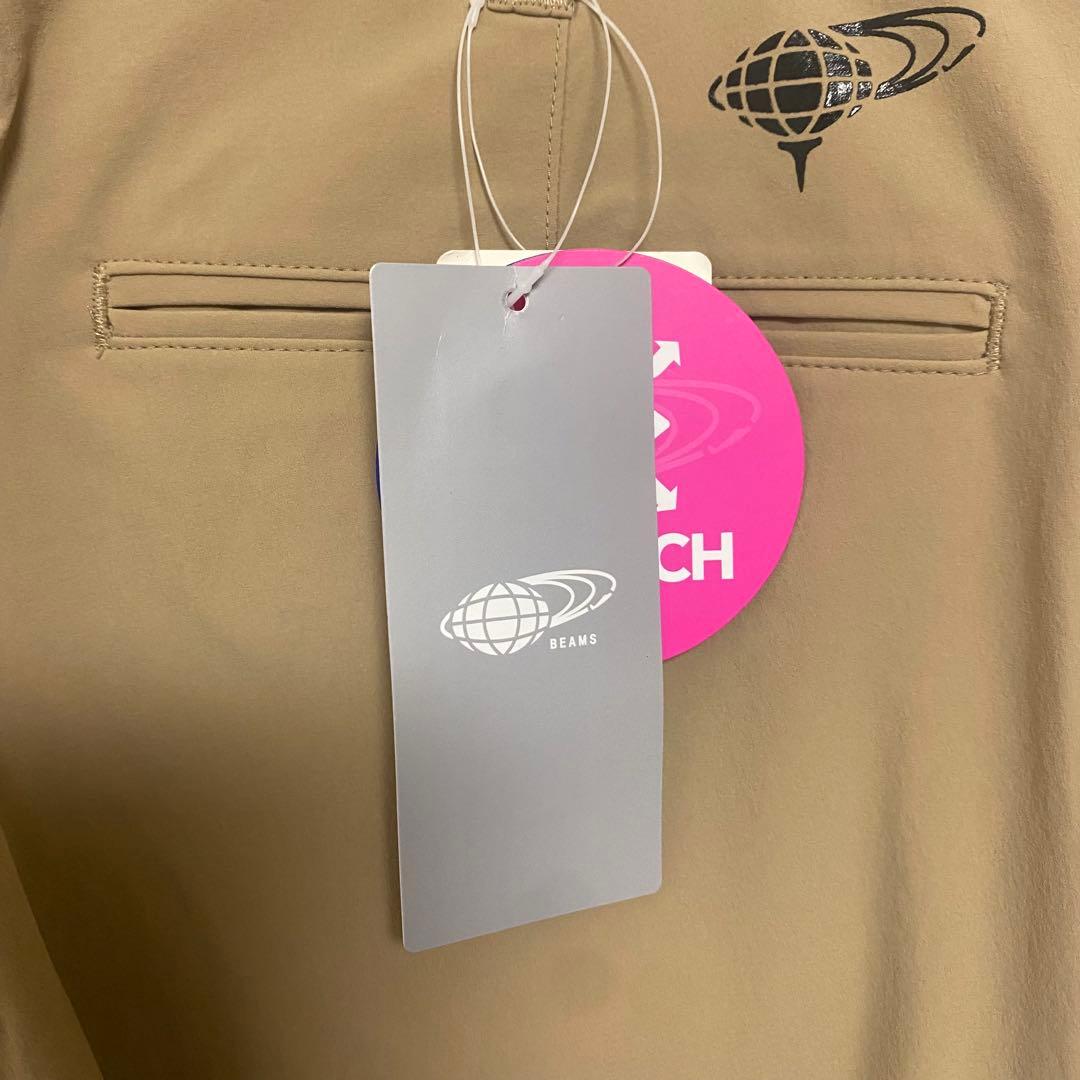 a771 ビームスゴルフ タグ付 定価19000円 ゴルフパンツ ベージュ XL