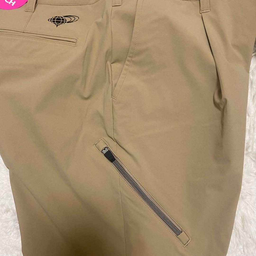 a771 ビームスゴルフ タグ付 定価19000円 ゴルフパンツ ベージュ XL