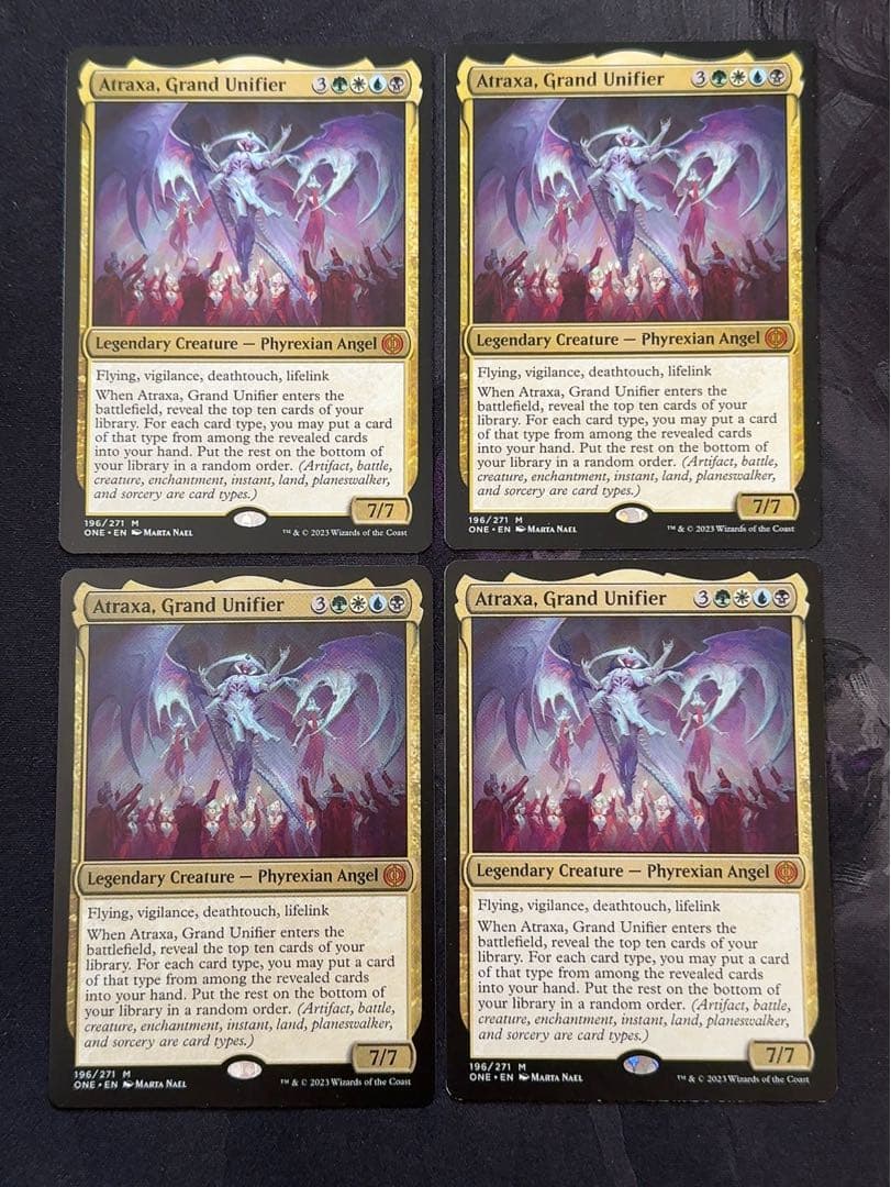 偉大なる統一者、アトラクサ　英語　4枚セット