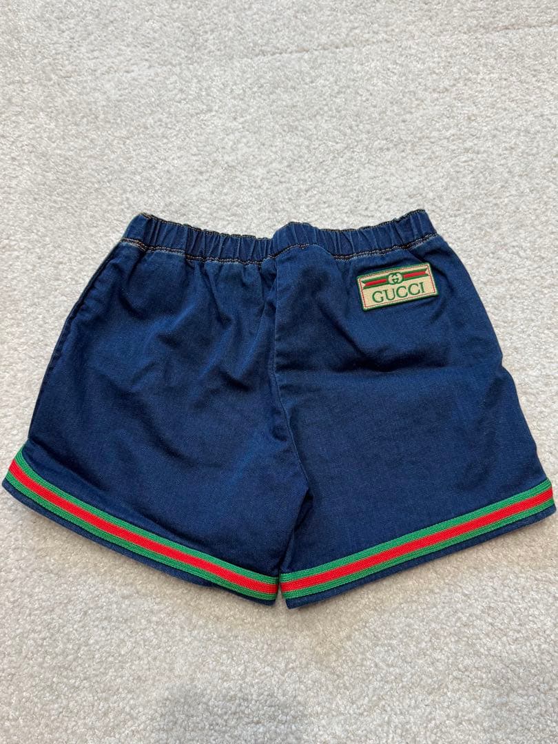 GUCCI グッチ　デニム地ショートパンツ　90