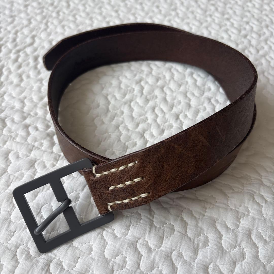 45R ヴィンテージレザーの45星ベルト