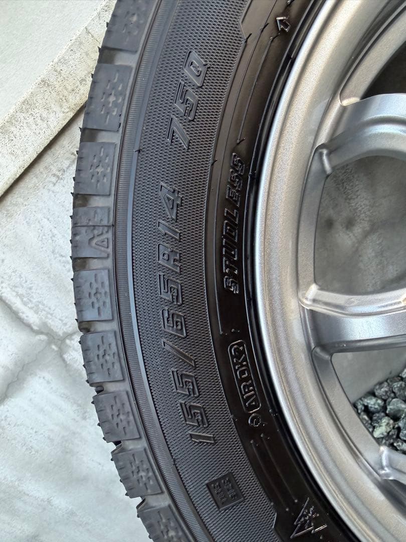 軽自動車14インチ　スタッドレスタイヤ＋ホイールセット　155/65/14