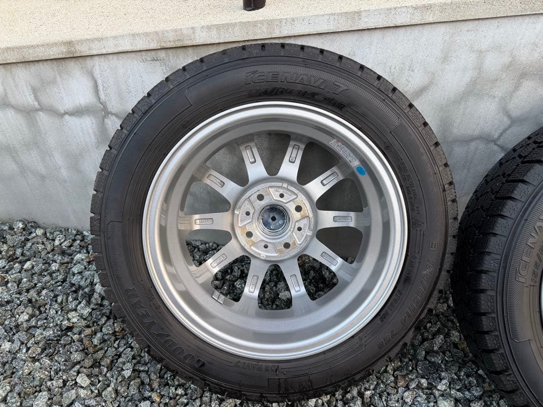 軽自動車14インチ　スタッドレスタイヤ＋ホイールセット　155/65/14