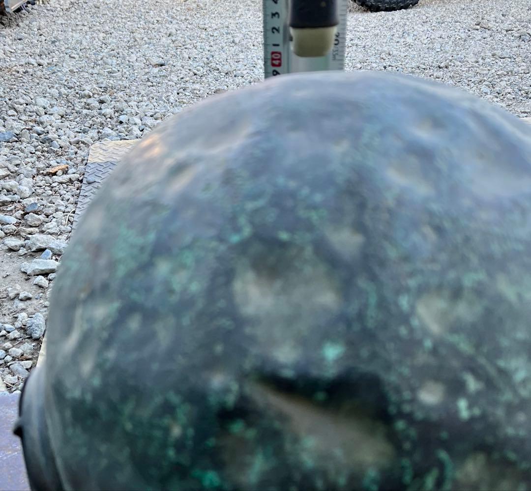 【希少】東亜潜水機株式会社　ヘルメット式潜水　アンティークの潜水ヘルメット真鍮①