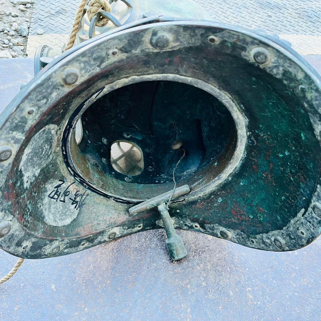 【希少】東亜潜水機株式会社　ヘルメット式潜水　アンティークの潜水ヘルメット真鍮①