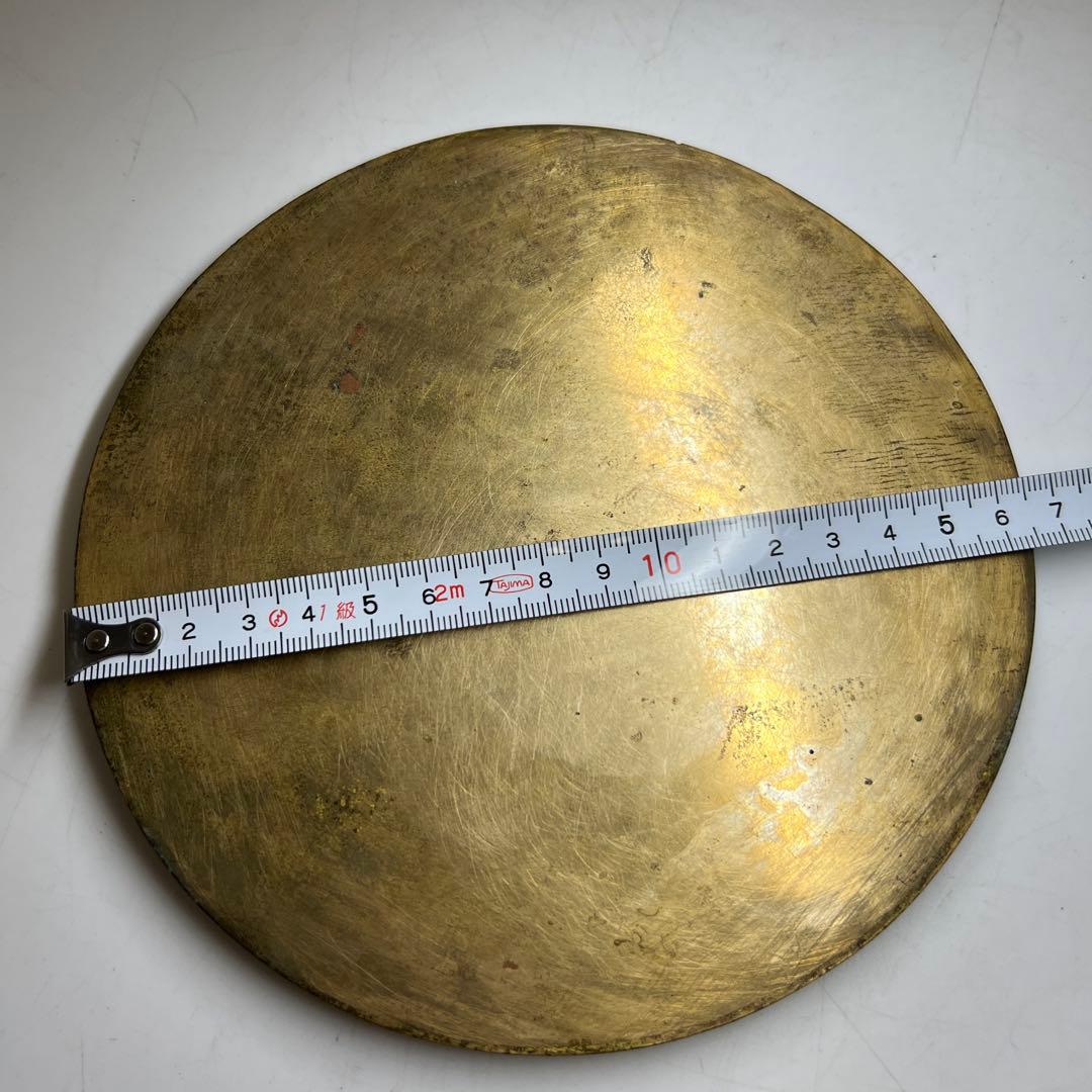 古銅　唐物　古鏡　476g/16.5㎝　東Y8-0210①