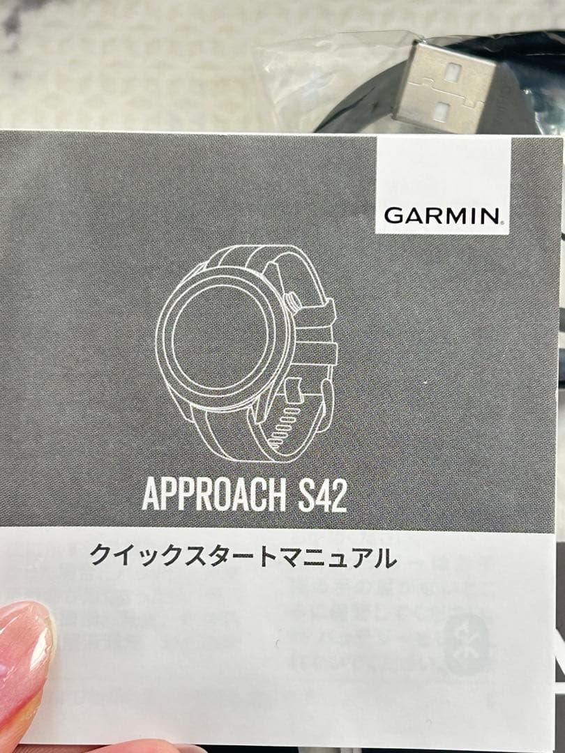 Garmin Approach S42 GPSナビ ホワイト/ゴールド