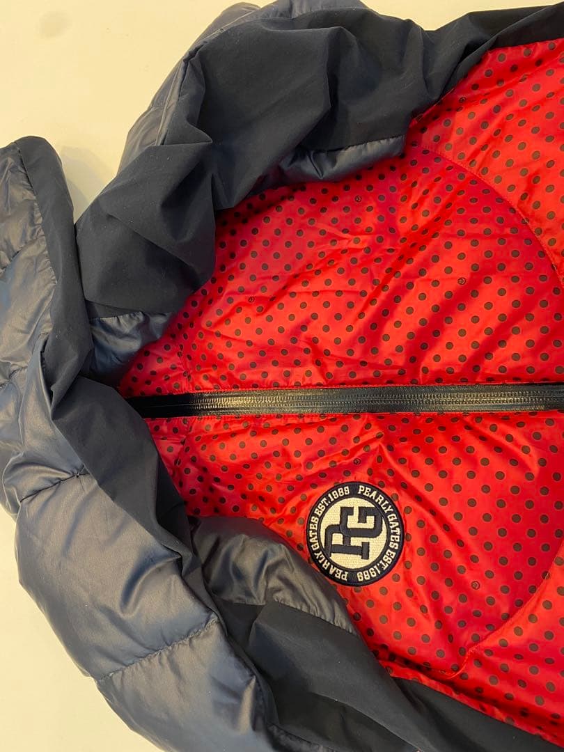 PEARLY GATES ドット柄ダウンジャケット レディースsize M