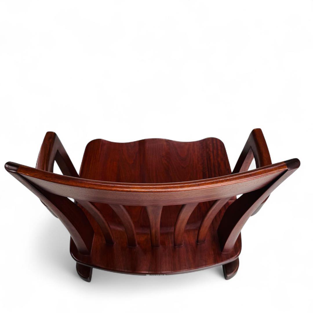 【良品】 大塚家具 ローチェア 回転式 座椅子 和風 モダン 天然木 1