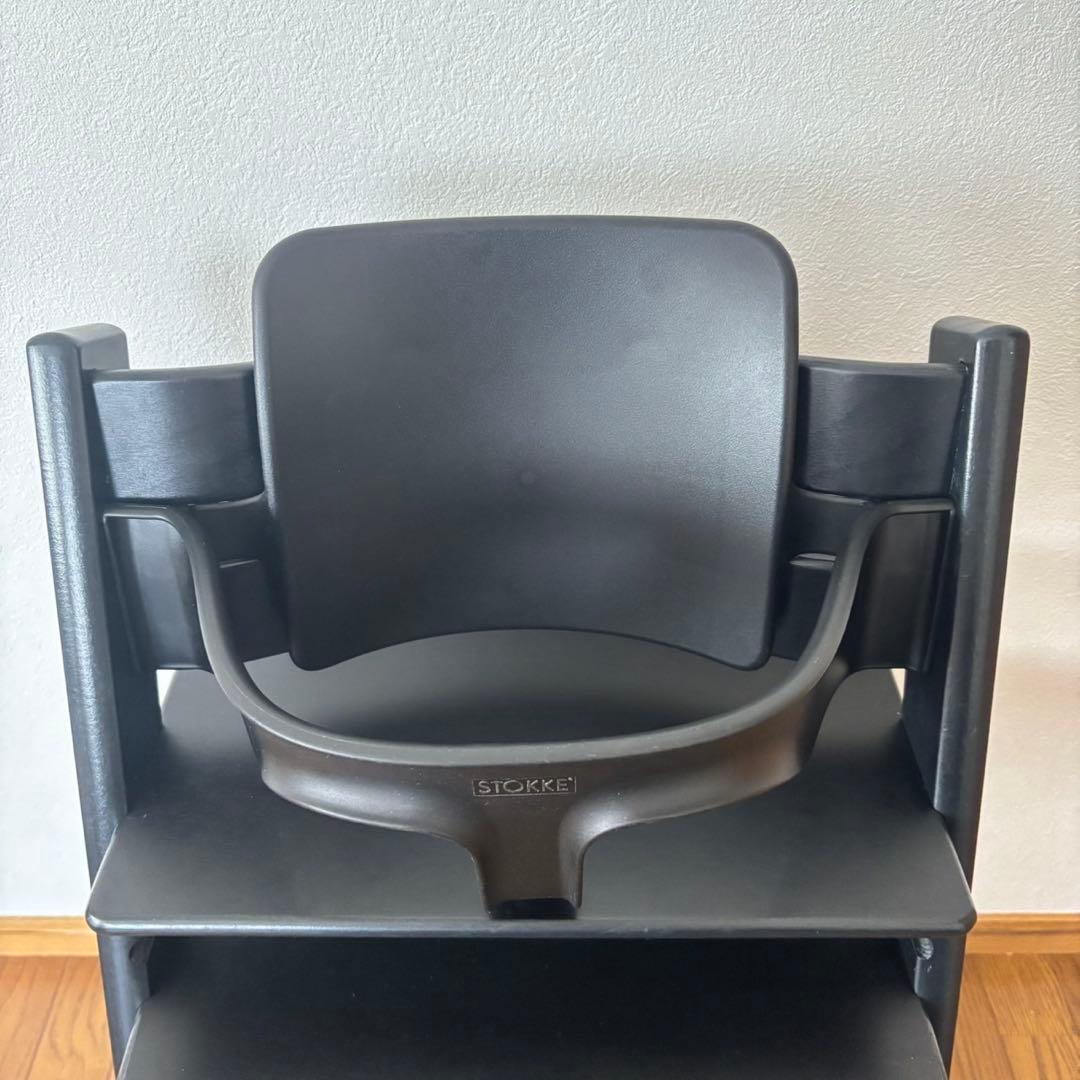 ＊美品＊ストッケ　トリップ トラップ　ベビーチェア+ベビーセット　ブラック