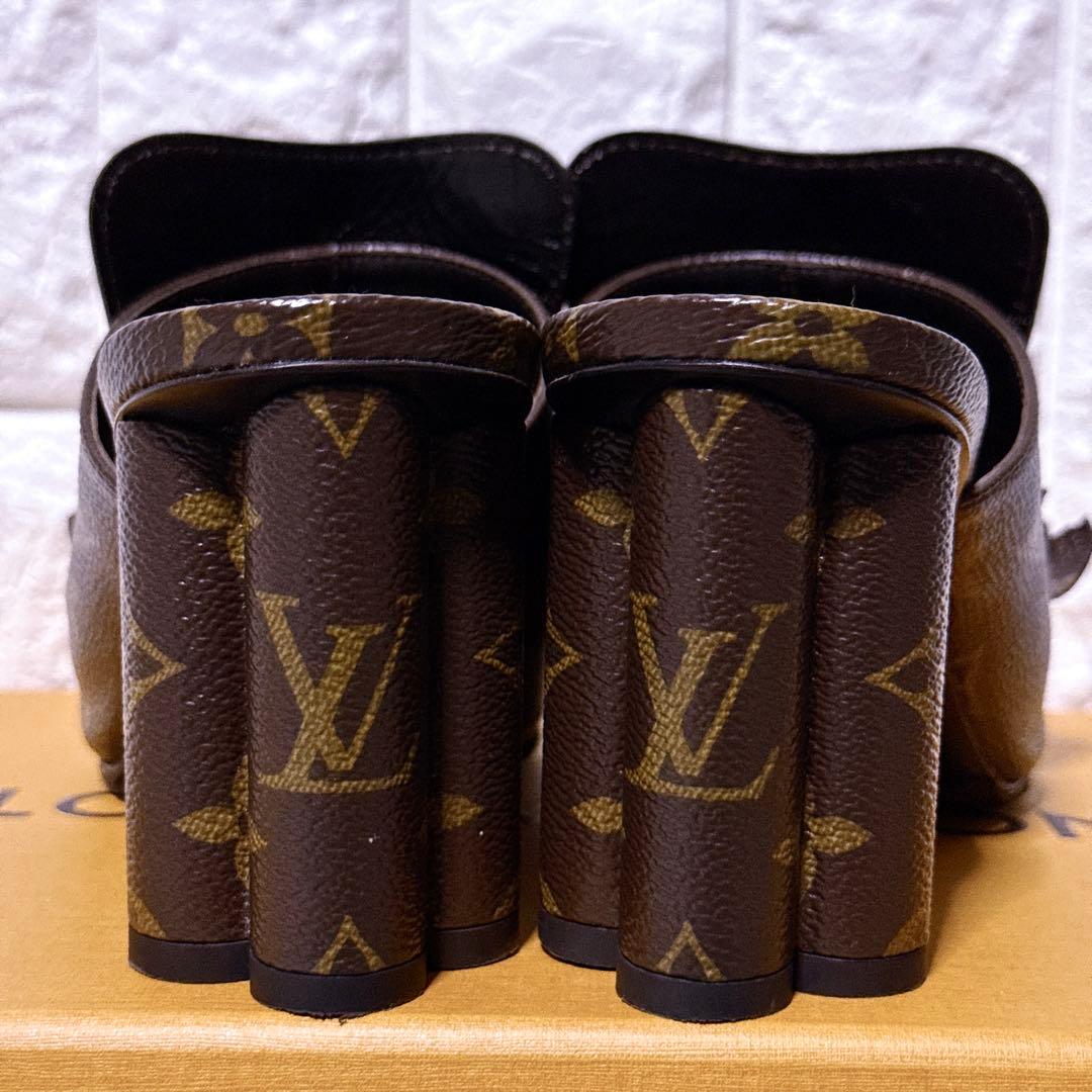 箱付き【未使用級】ルイヴィトン インディアナラインミュール モノグラム LV金具