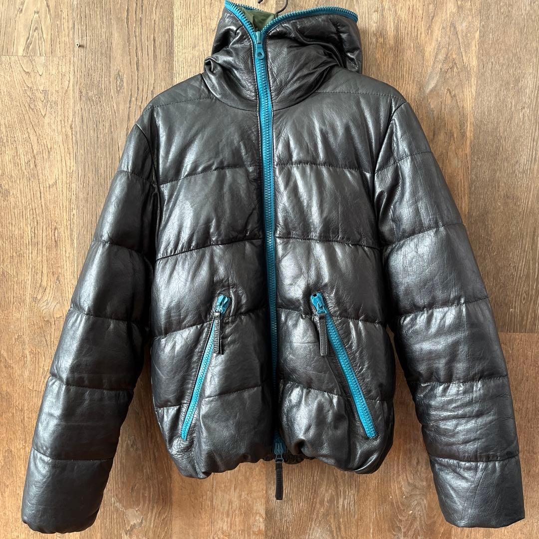 DUVETICA DIONISIOオールラムレザーダウンジャケット羊革サイズ50