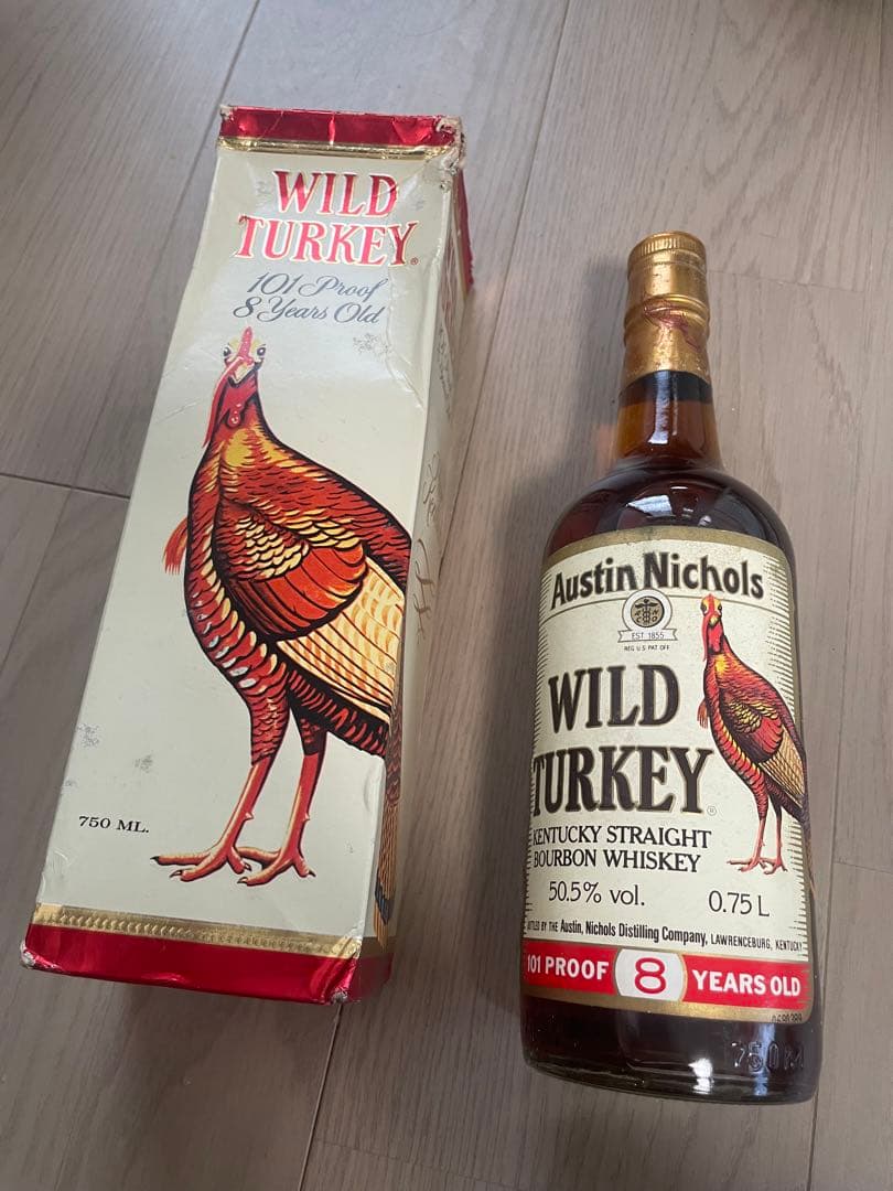 古酒 WILD TURKEY 8 Years Old 0.75L 金キャップ