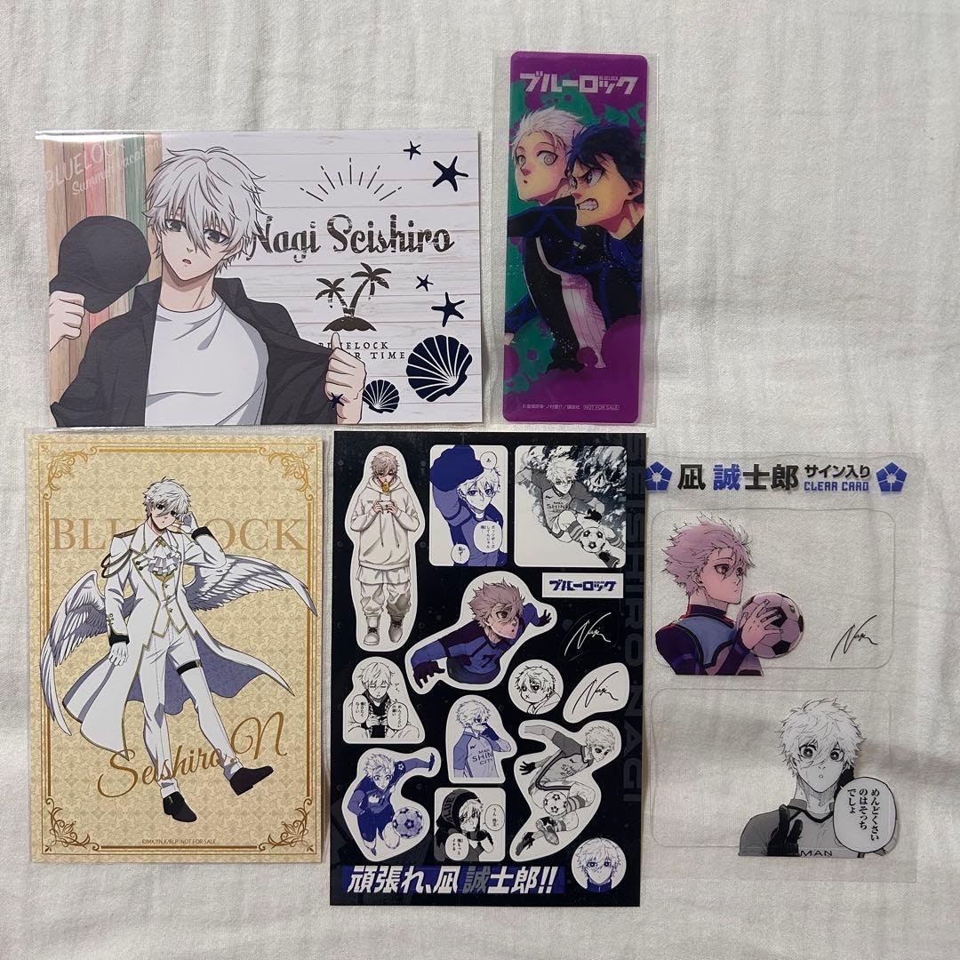 ブルーロック　凪誠士郎　缶バッジ　ポスカ　ぱしゃこれ　原画展　ステッカー　セット