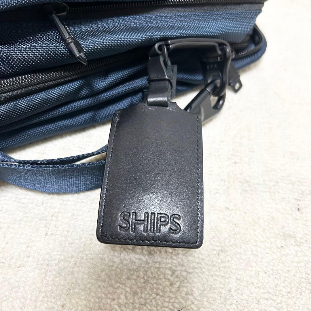 美品　TUMI × SHIPS ブリーフケース　ビジネスバッグ　ネイビー　コラボ