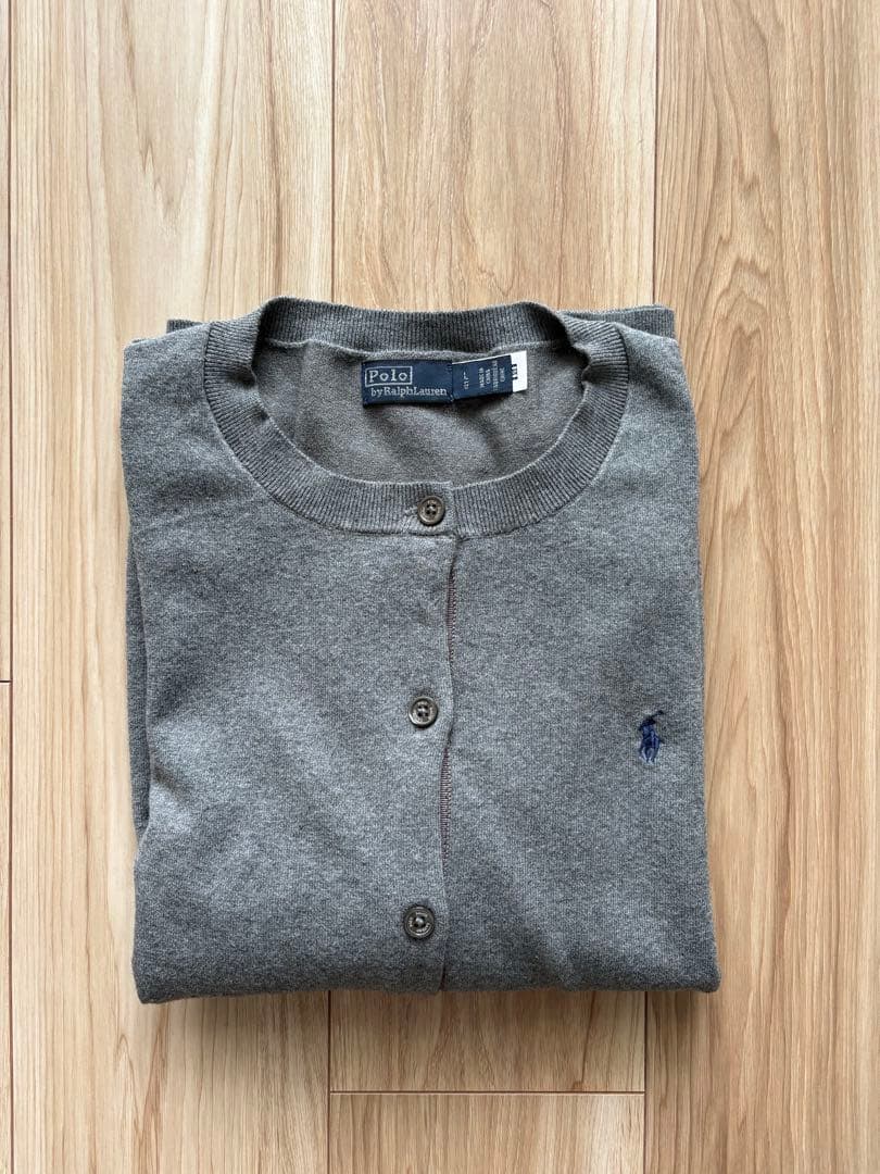 Polo Ralph Lauren グレー　カーディガン　L