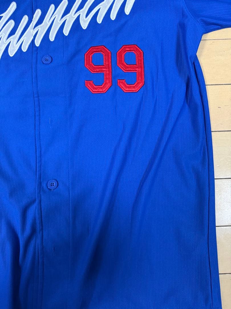 【美品】井上一樹99 刺繍 レプリカユニフォーム Lビジター 中日ドラゴンズ