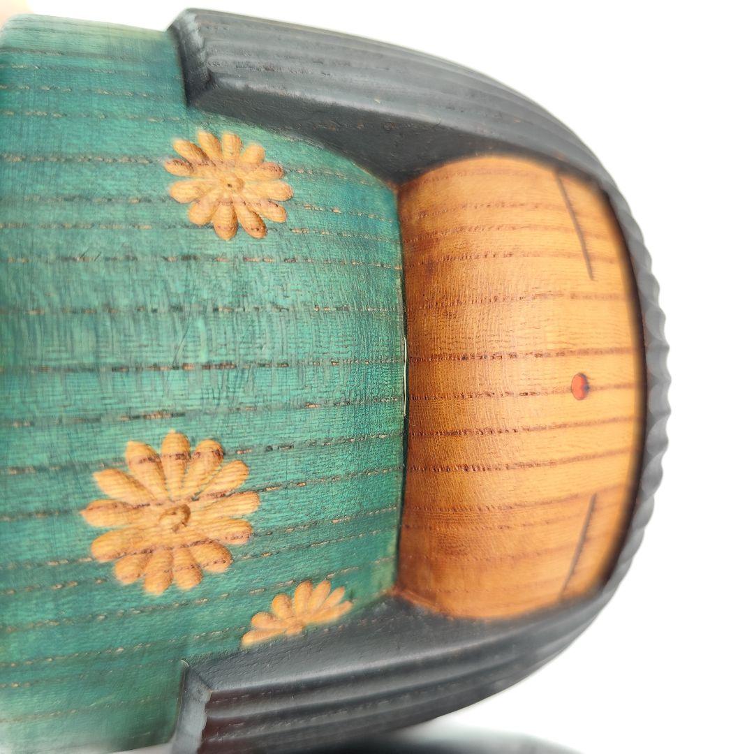 希少 山中三平 作 創作こけし 2体セット 陽春 お雛様 ひな祭り 梅の花